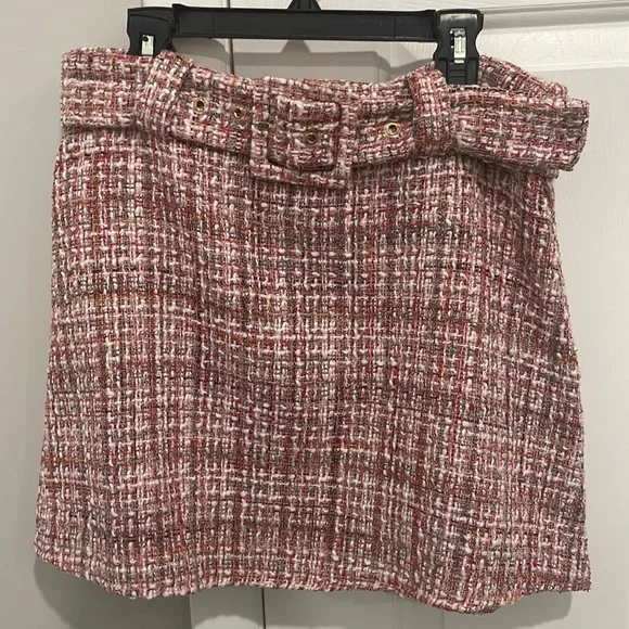 Zara pink tweed mini skirt cheap